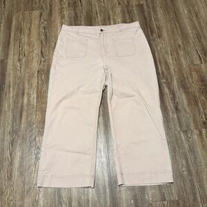 Old Navy High Rise Wide Leg Pants Women's 16 Plus Size Patch Pocket in Mollusk